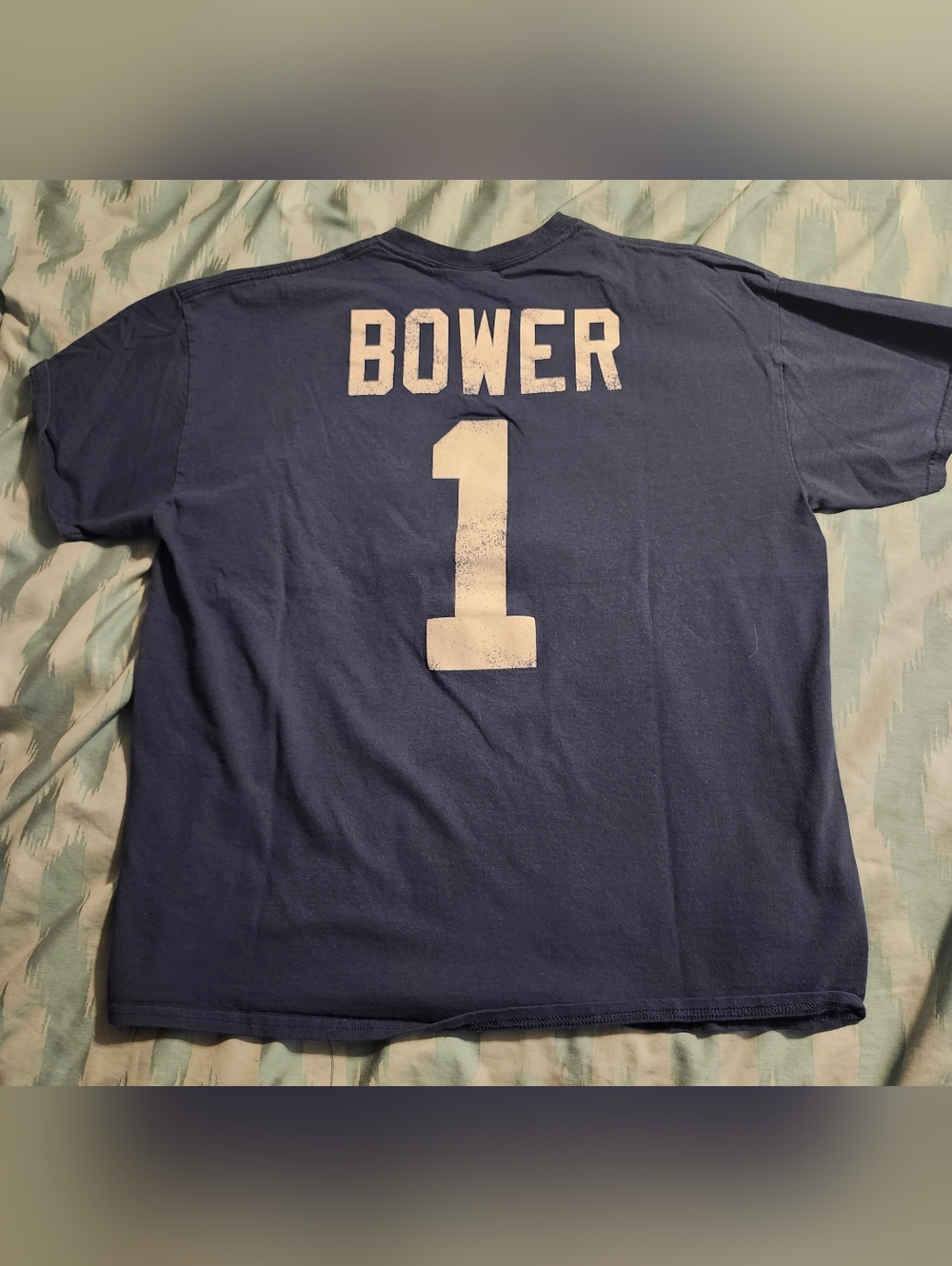 TORONTO MAPLE LEAFS JOHNNY BOWER VINTAGE OLD TIME HOCKEY T-SHIRTS‎ MEN'S SIZE XL